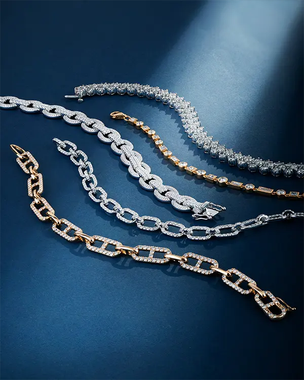 Collection of elegant bracelets in various styles and designs