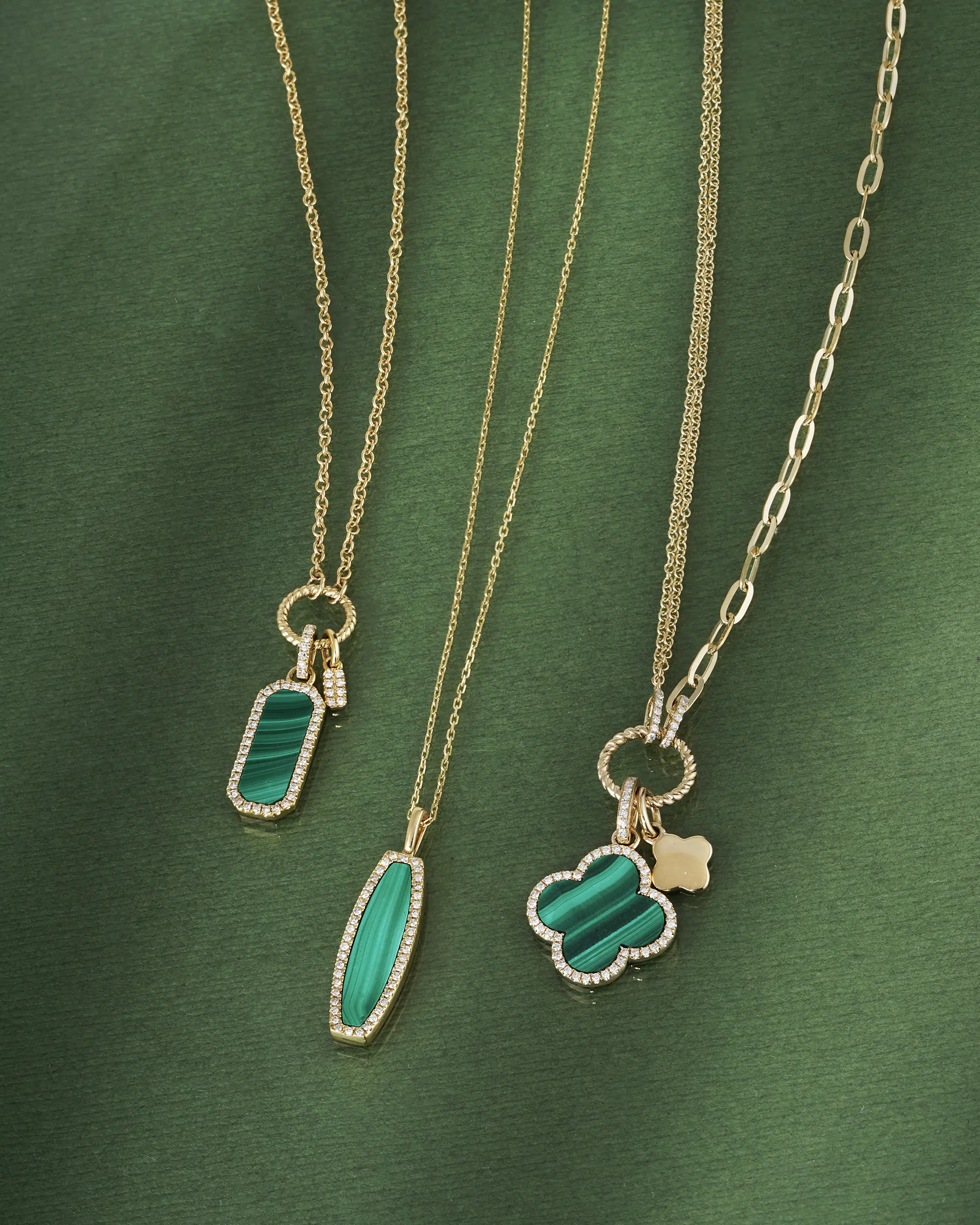 Collection of elegant necklaces in various styles and designs